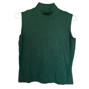 Vintage 90’s Jerry Lewis Classic Luxuries Green Sleeveless Sweater
